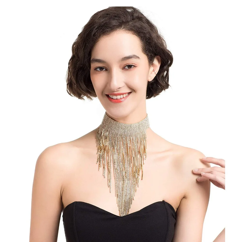 Tassel Collar Statement Necklace for Women Novelty Fashion Jewelry 1 Set with Gift | Украшения и аксессуары