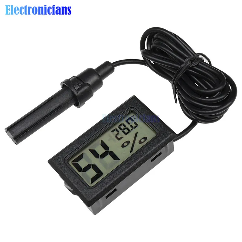 Mini Probe LCD Digital Thermometer Hygrometer Temperature Humidity Indoor Meter Display -50 ~ 70 Degrees Celsius | Электронные