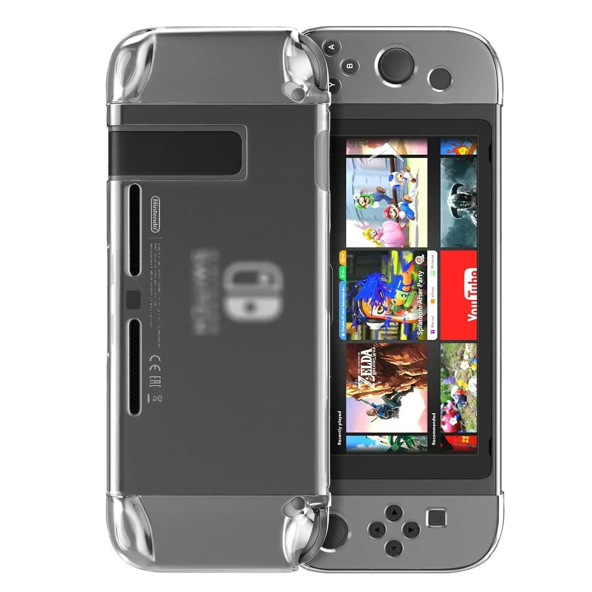 Съемный кристаллический телефон для Nintendo Switch NS NX Чехлы твердая прозрачная задняя