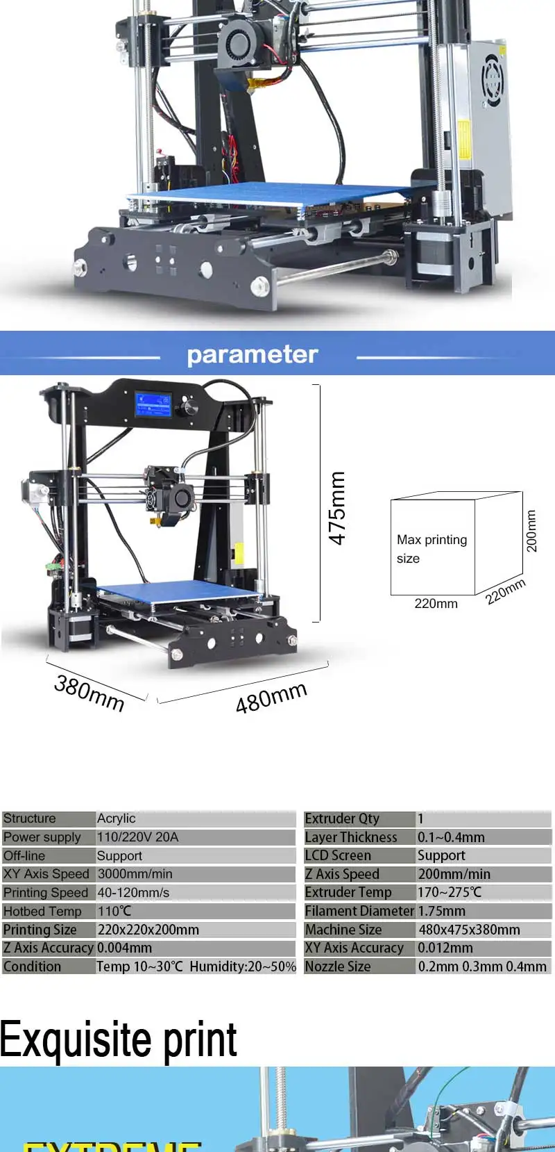 Tronxy X8 модель новейший 3d принтер 12864 ЖК-дисплей алюминиевый MK3 heatbed MK8 прямой экструдер DIY Полный комплект