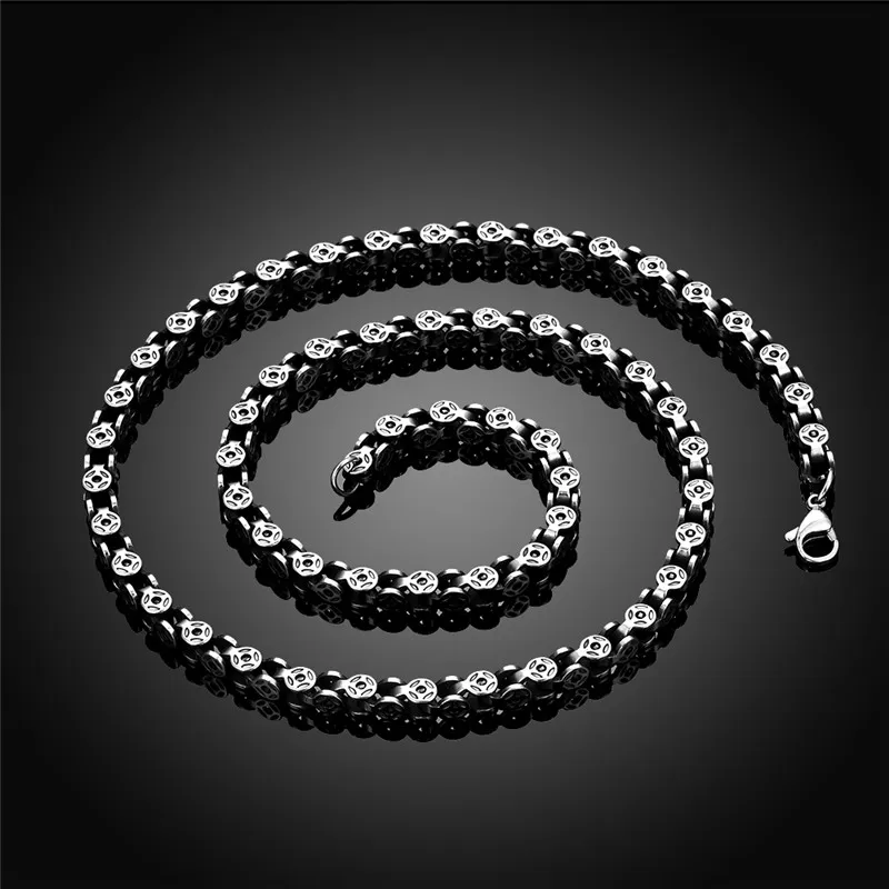 Шаровая цепочка из нержавеющей стали шириной 5 мм стильная нержавеющая сталь для