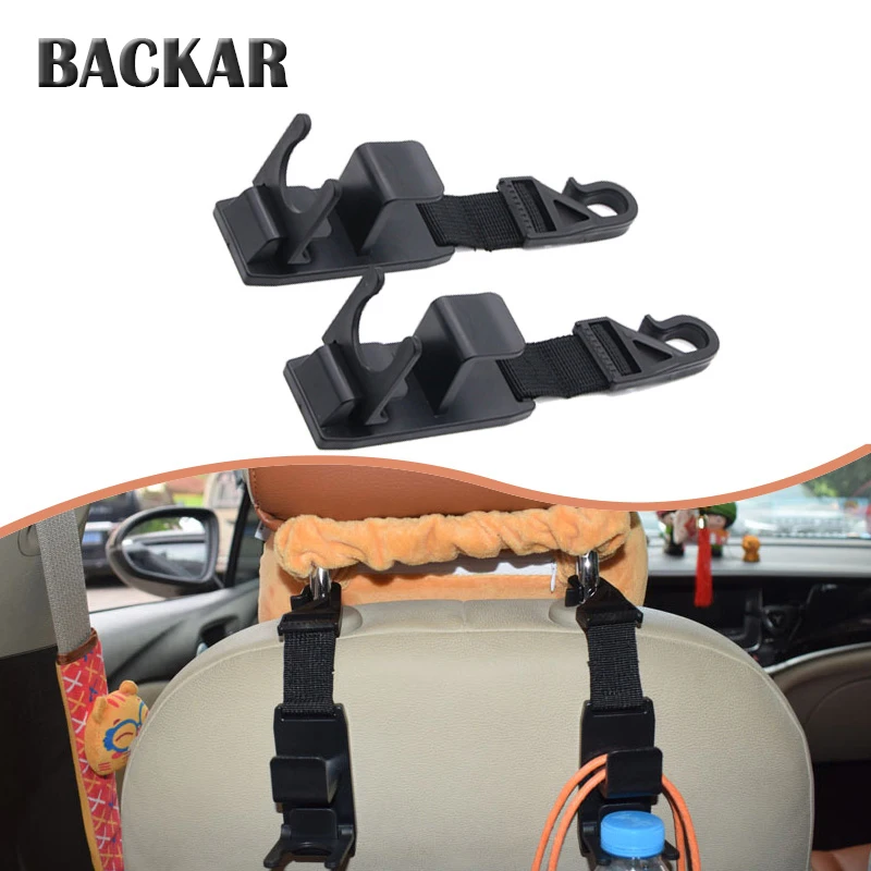 BACKAR Авто Пластик крюк для спинки подголовник держатель Nissan Qashqai J11 BMW E46 E39 E90 E60 E36 X5