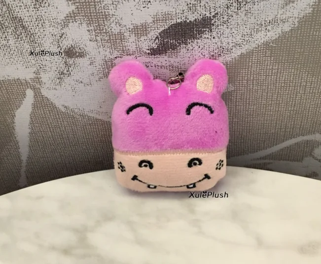 4 цвета на выбор маленькая Мини Милая 5 см Бегемот плюшевая кукла игрушка мягкое