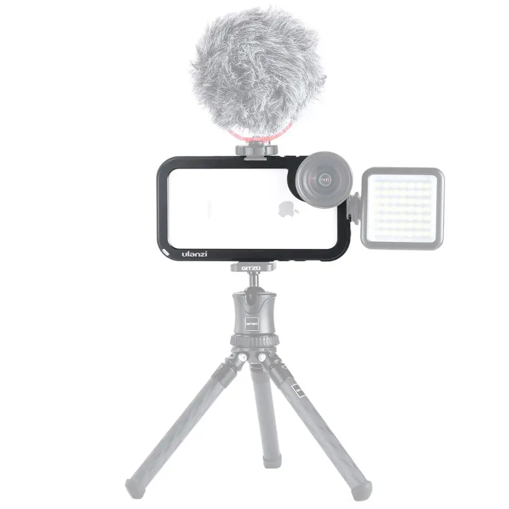 

Ulanzi Video Cage Smartphone Video Gear Handheld Phone Gage Supporting External Lens Microphone LED Light Pro iPhone XS/XS Max