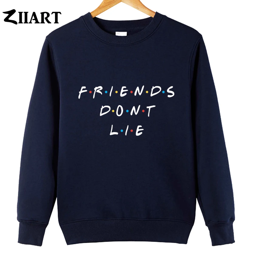 

Парная одежда с надписью FRIENDS Don't LIE friend icon, Женская хлопковая осенне-зимняя флисовая толстовка для девочек