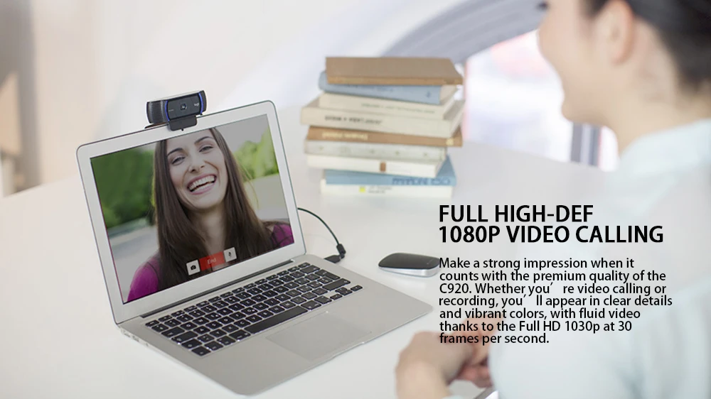 Веб-камера logitech C920E HD 1080P Автофокус камера Full HD 1080P Видеозвонок со стереозвуком для ПК USB камера