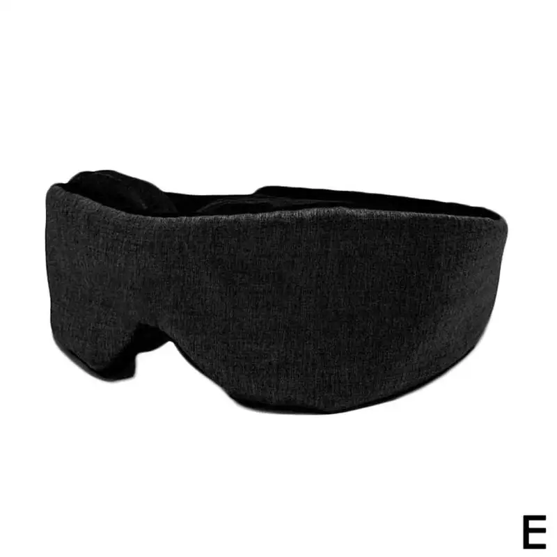 E No Elastic band 3D тени для век маска для сна из пены с эффектом памяти дышащая мягкая маска для сна для путешествий Регулируемая маска для сна с повязкой на глаза инструменты - Цвет: E No Elastic band