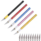 12 шт.лот лезвия из нержавеющей стали, Гравировальный нож скальпель, скульптура DIY, резец, ремесла, резьба по дереву, инструменты для плотника