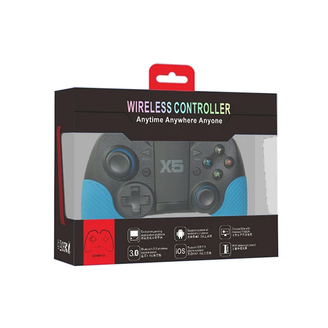 Хорошая цена X5 bluetooth 4 0 геймпад 2 г для PS3 android ios и ПК игровой контроллер телефонов с