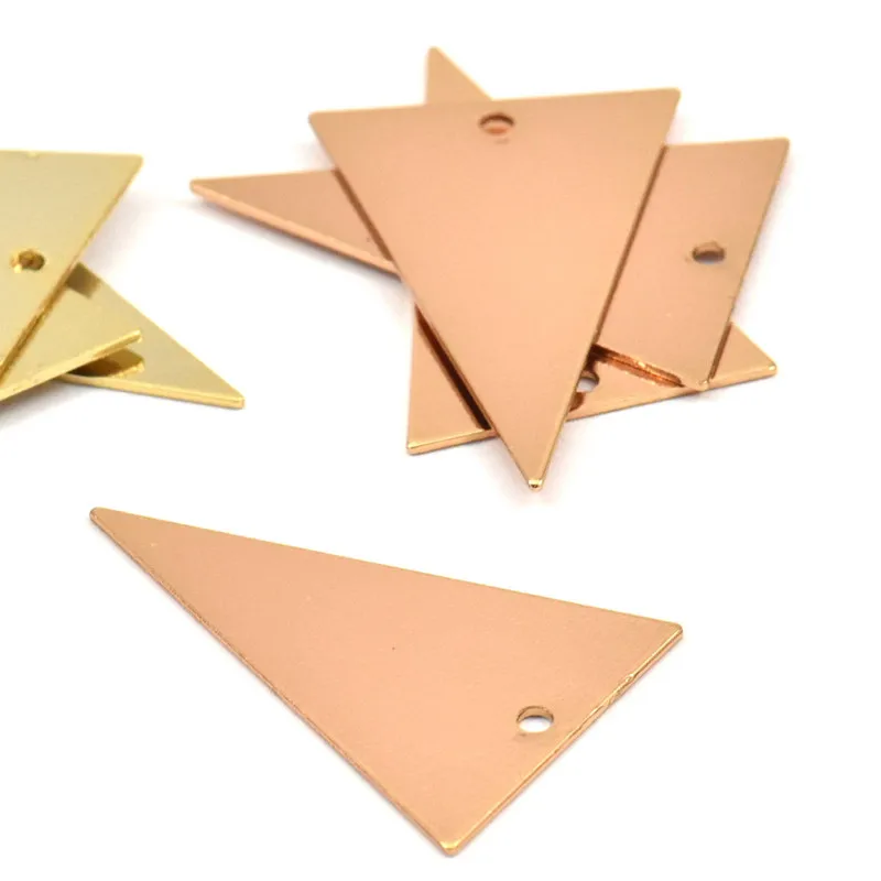 Сырая латунь trigonum TriangleCharms 1 отверстие.(25x16 мм) a0008-4 на выбор