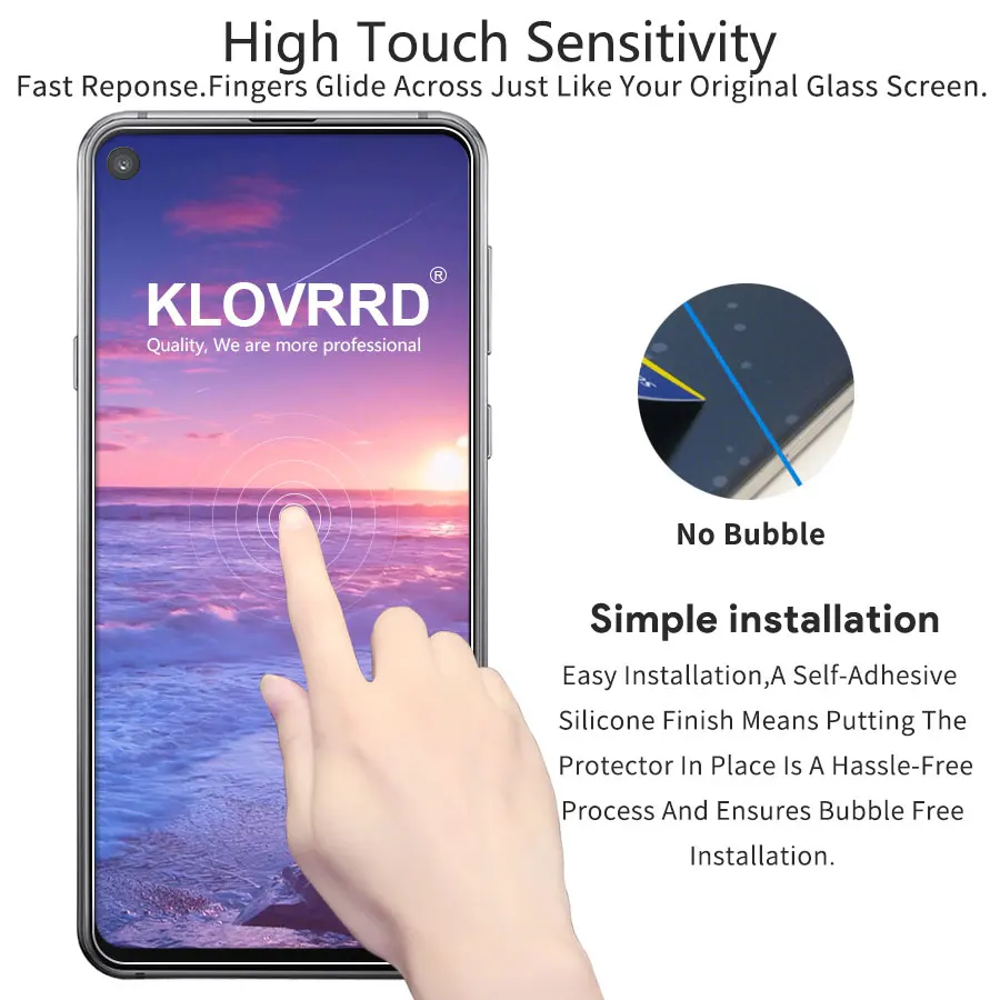 KLOVRRD 9h 2 5D закаленное Стекло для samsung Galaxy A8s 2018 Экран протектор Защитная