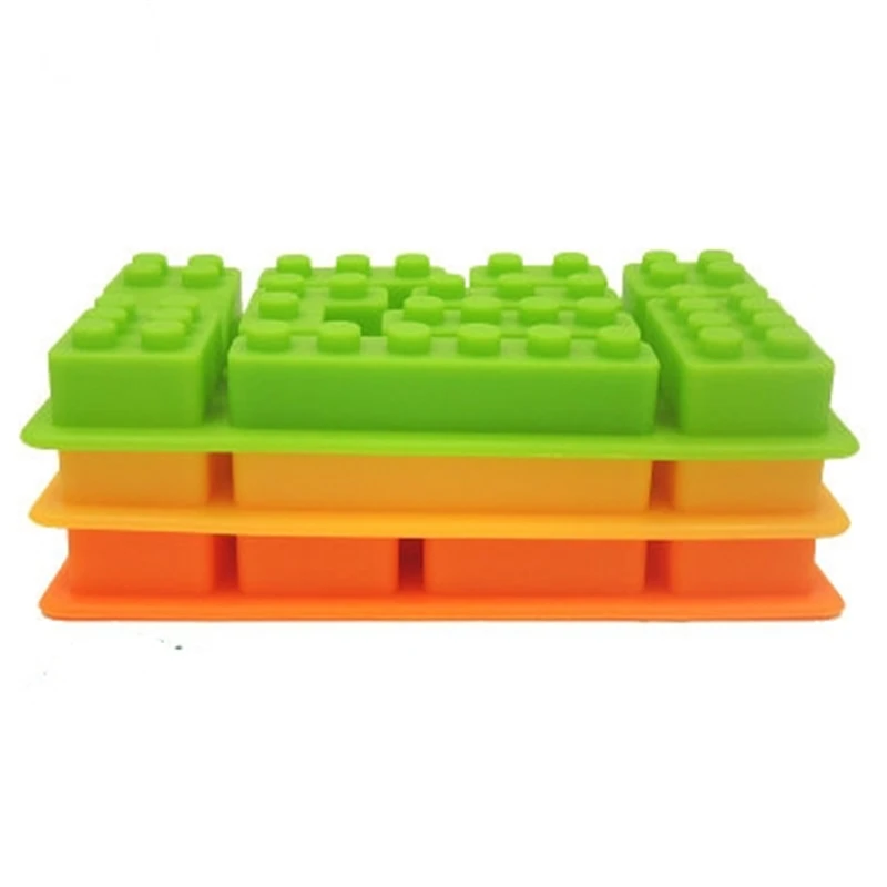 Силиконовая форма строительного блока DIY шоколадная длинная полоса ледяная