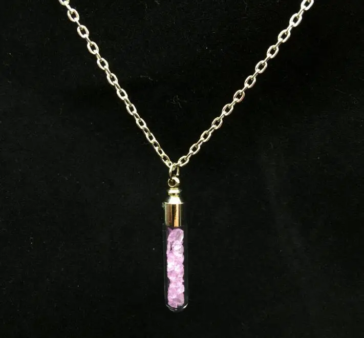 1 комплект 70 см стразы из натурального кристалла Посеребренная стеклянная флакон