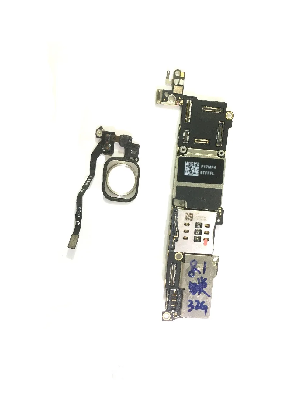 16 Гб/32 ГБ/64 Гб Белый для iphone 5S материнская плата с сенсорным ID оригинальный