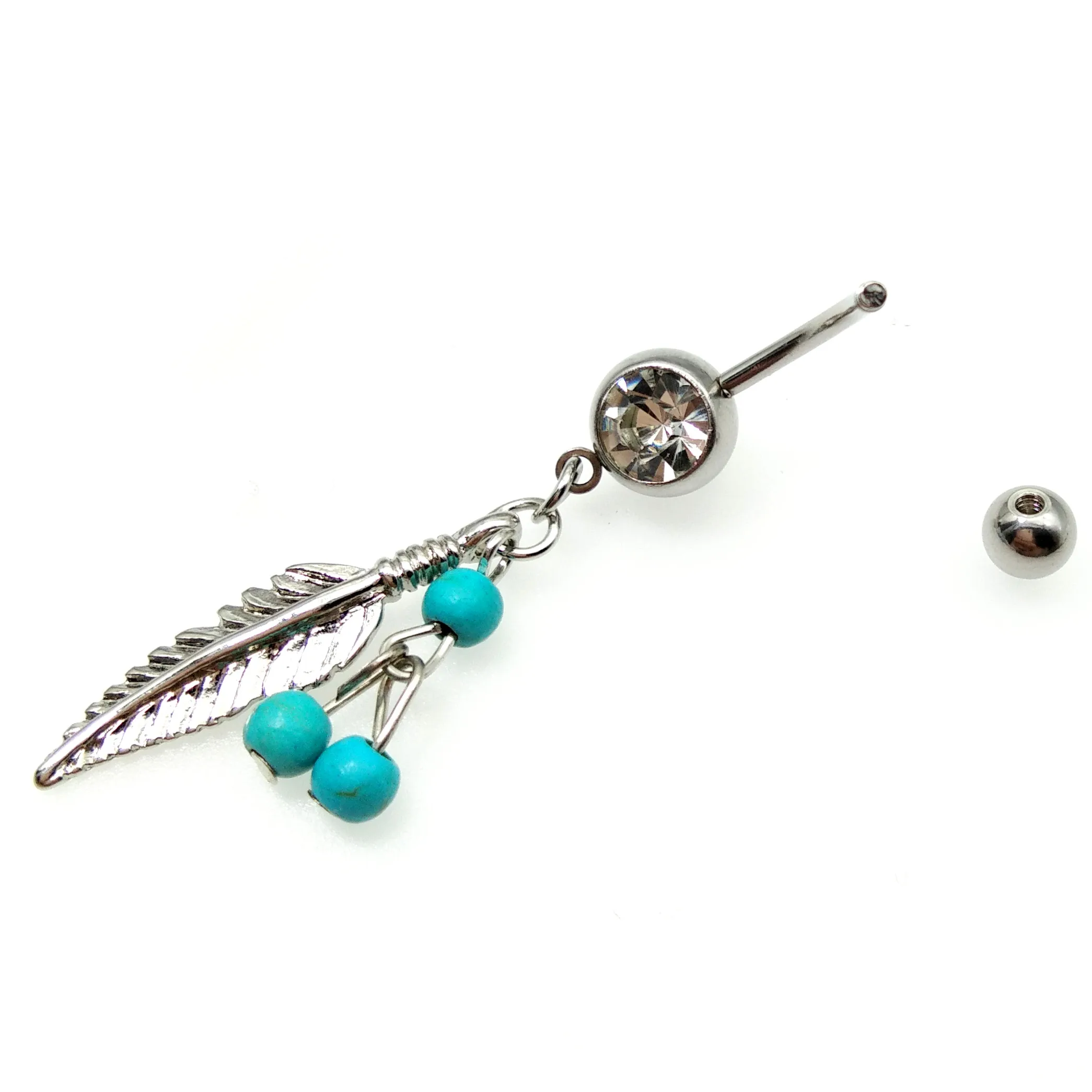 1 шт. синий шарик Ловец снов пупка кольца сексуальное бикини ювелирные изделия