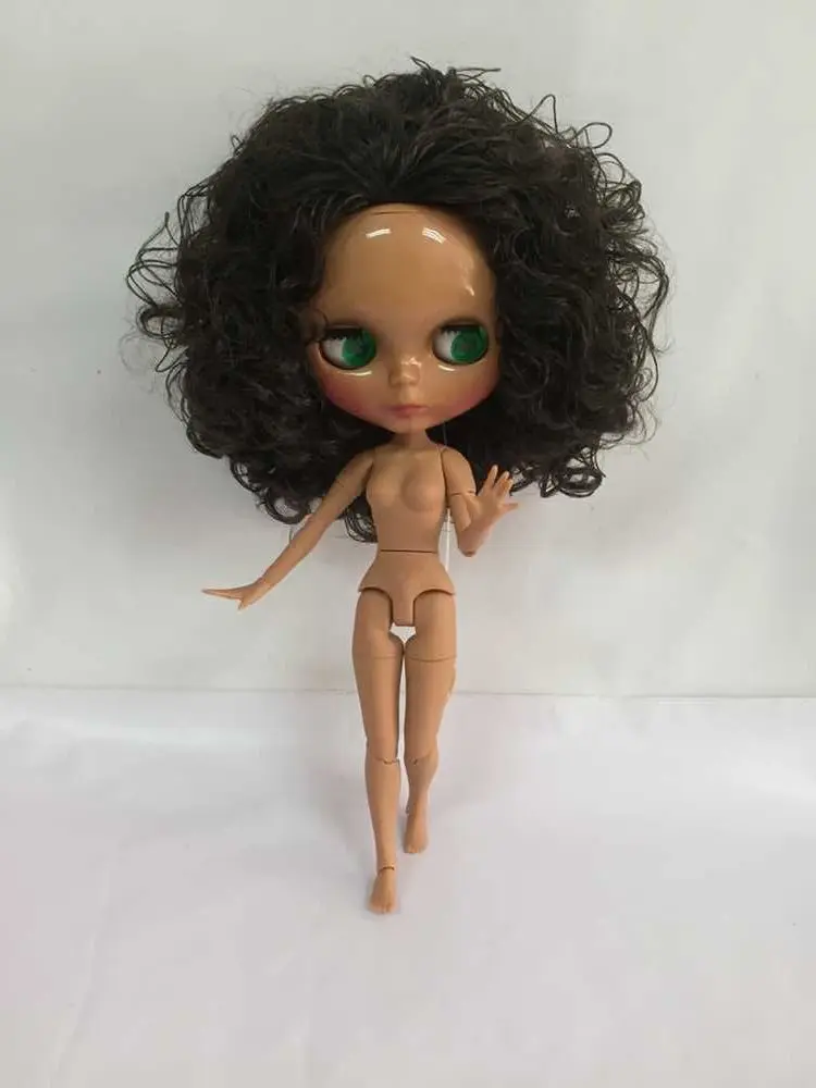 joint body Nude Blyth Doll black skin ksm 0017 Factory doll Fashion Suitable For DIY Change BJD Toy Girls | Игрушки и хобби