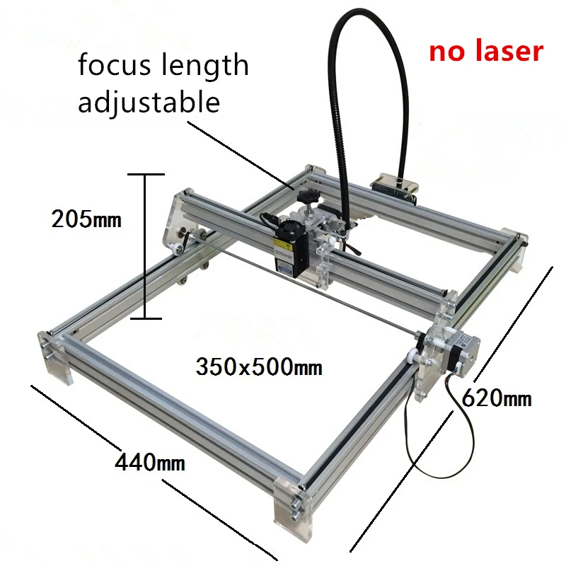 

Diy лазерная машина для обучения лазерной гравировки, diy Лазерная режущая машина, Рабочая площадь 35*50 см, маркировочная машина без лазера