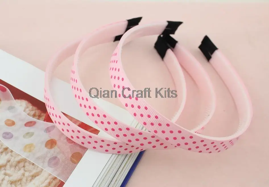 

30pcs big 16mm wide Girl Headbands-dot Glitter Ribbon Headband- Headbands for Girls, Teens and Adults