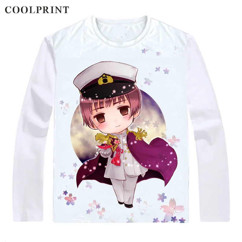 Футболка Coolprint Japan G8 Honda Kiku Asia мужская повседневная Винтажная Axis Powers Hetalia рубашка с