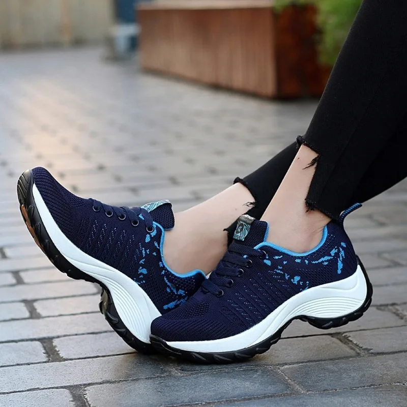 Женские кроссовки для бега спортивная обувь женская на платформе удобная | Спорт