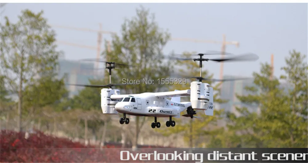 Новая версия 2,4 Ghz 4.5CH RC 3D Osprey вертолет на радиоуправлении RTF готов к полету с гироскопом и светильник