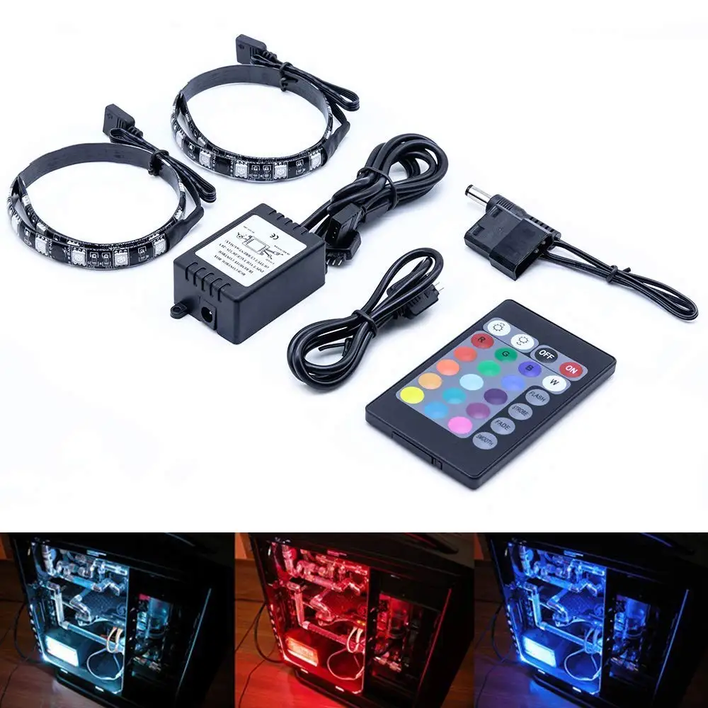 Магнитный светодиодный светильник RGB полный комплект для ПК компьютерный чехол