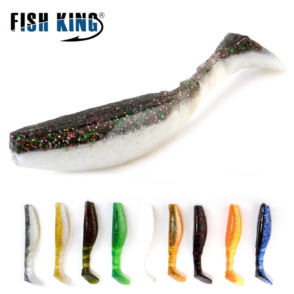 FISH KING 1 шт. 7 5 14 г мягкая силиконовая приманка в виде червей джиг с Т образным