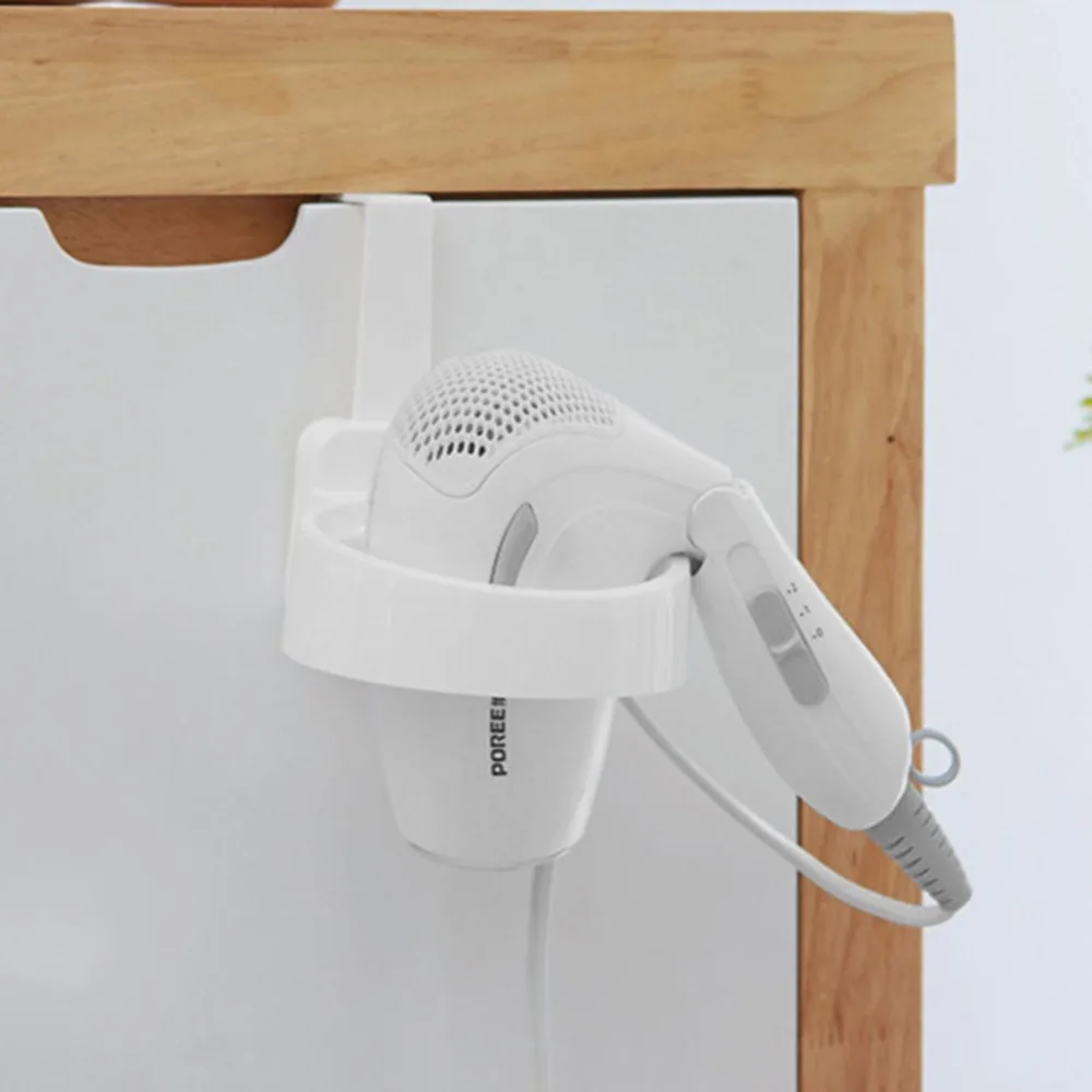 Держатель для ванной комнаты органайзер полка хранения фена пластиковый