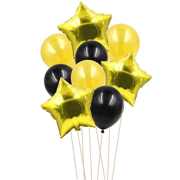 Gold Star 9 шт., 12 дюймов и 18 дюймов, креативный, много воздушных шаров, гелиевый воздушный шар "Конфетти", украшение для свадьбы, праздника, дня рождения, вечеринок - Цвет: Gold Star