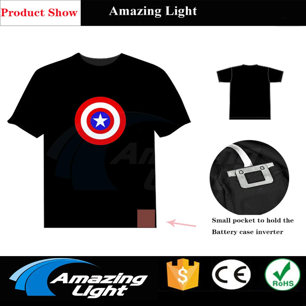 Быстрая доставка фантастическая футболка в стиле унисекс со звуковой активацией