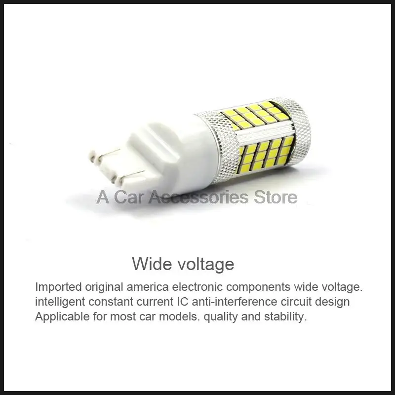 W21/5 Вт 7443 T20 63 SMD задний фонарь для автомобиля стоп лампы авто фары сзади