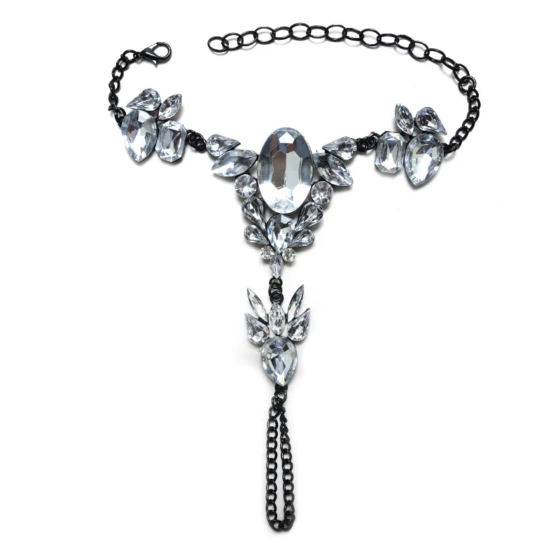 1 шт. модные летние хрустальные стразы ножной браслет пляжные макси браслеты на