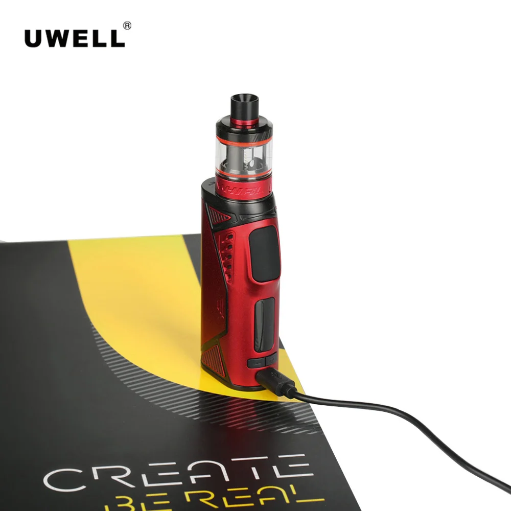 Оригинал Uwell Hypercar Mod Box 80 Вт подходит для No 18650 батарея мод Whirl Танк Vaper распылитель