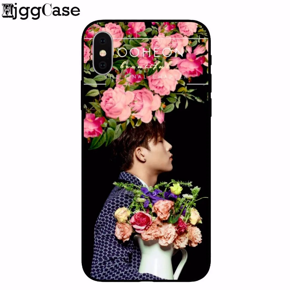 Чехол Monsta X KPOP Boy Group черный мягкий чехол для телефона iPhone 8 8Plus 7 7Plus 6 6s Plus 5 5S SE