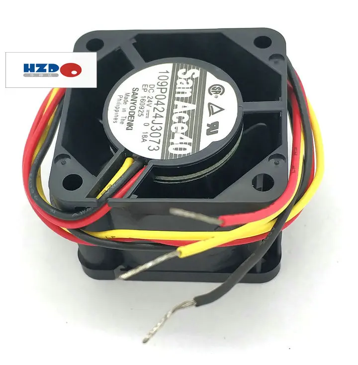 Оригинальный инверторный охлаждающий вентилятор Sanyo 109P0424J3073 40*40*28 мм 24 В 0 18 а 4