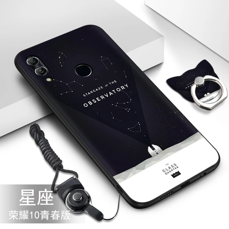 Huawei P Smart 2019 силиконовый чехол Роскошные Симпатичные из мягкого ТПУ + шнурки с