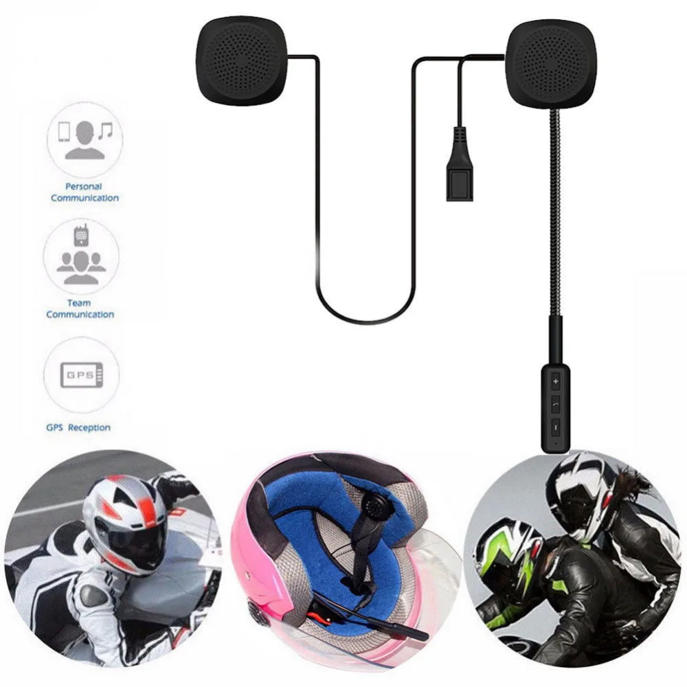 Шлем мотоциклетная гарнитура беспроводная Bluetooth динамик музыка для MP3 MP4