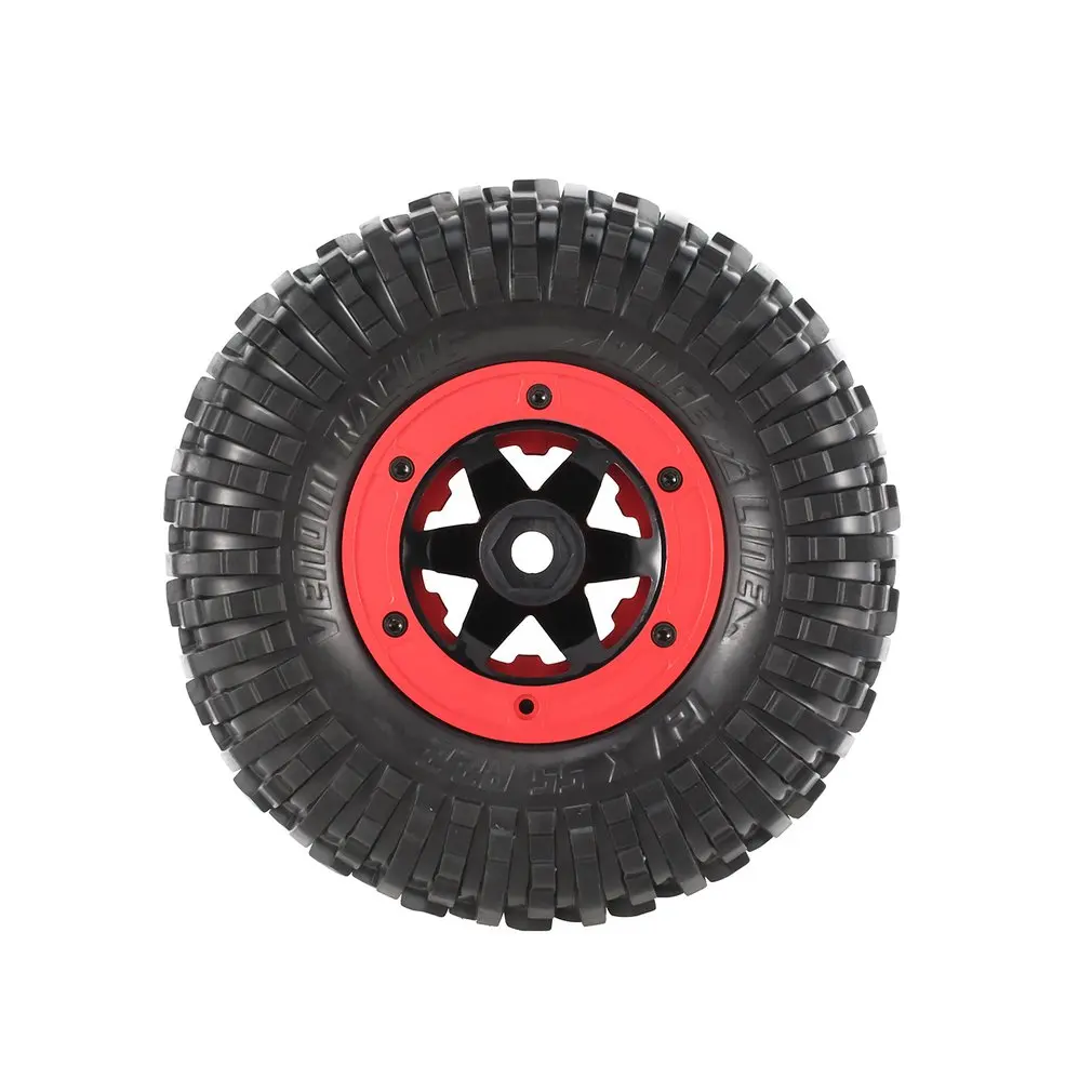 2 шт. 128 мм рок гусеничные колесные True beadlock Обода и шины для 1/10 Traxxas HSP ZD гоночный шина для радиоуправляемого автомобиля Модель Запчасти компонент