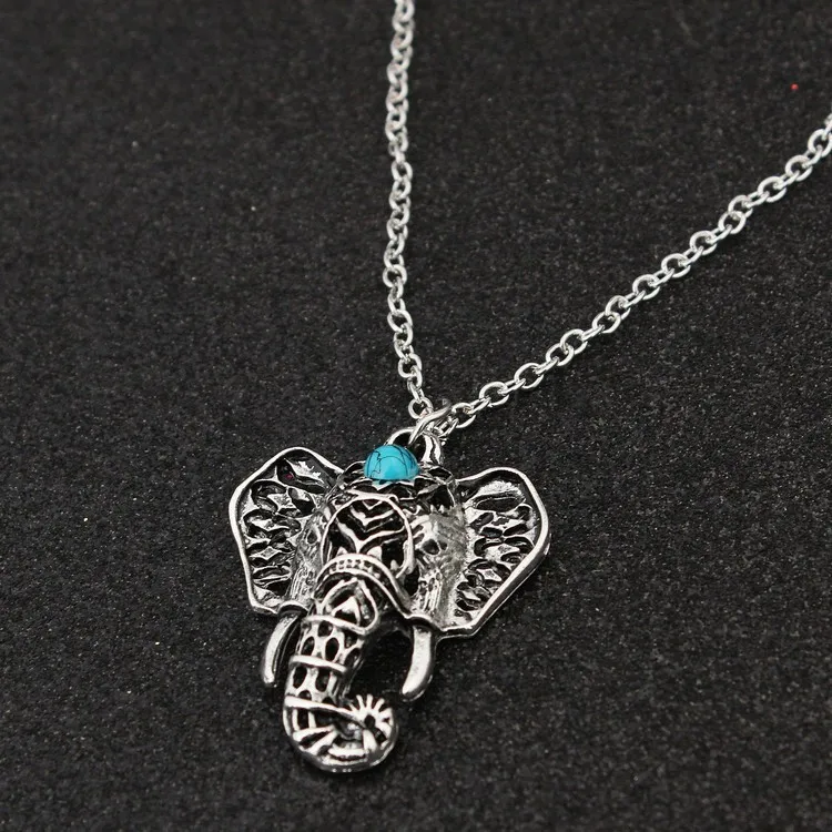 Популярное винтажное ожерелье с подвеской в стиле бохо ожерелье-чокер синим