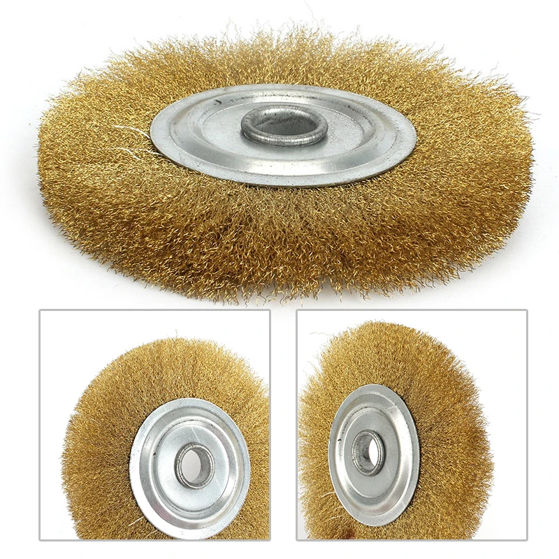 Щетка из чистой латуни с медной проволокой 5 дюймов|Абразивные инструменты| |