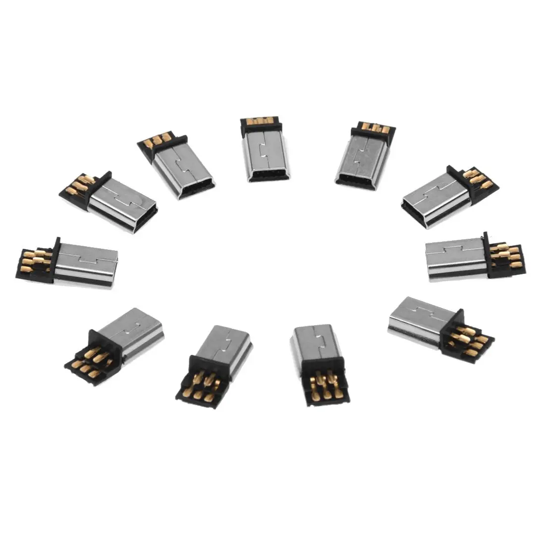 Высокое качество 10 шт. Mini USB 5 контактный штекер разъем SMT &quotсделай сам&quot