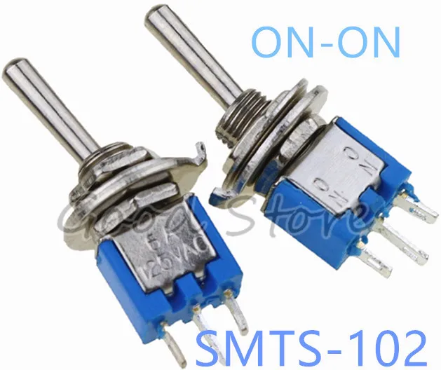 SMTS 102 светильник синий Sub миниатюрный переключатель ON SPDT 3 контактный 3A 125VAC 1.5A