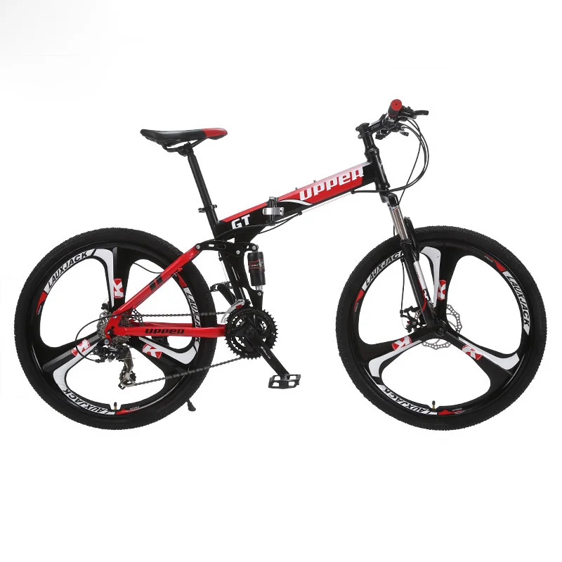 GT UPPER горный велосипед двухподвесная стальная складная рама 24 скорости Shimano