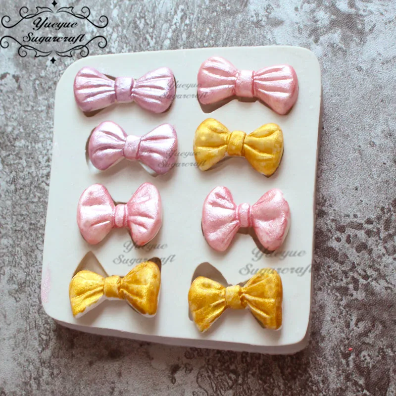 Yueyue Sugarcraft лук/силиконовая форма в виде бабочки помадка форма для украшения торта инструменты форма для шоколадной мастики - Цвет: 10