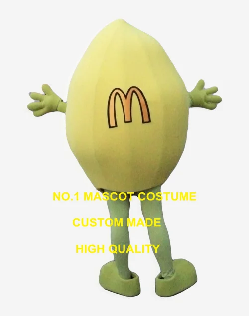Mcdonalds лимон талисман костюм взрослый размер высокое качество Лемо фрукты тема
