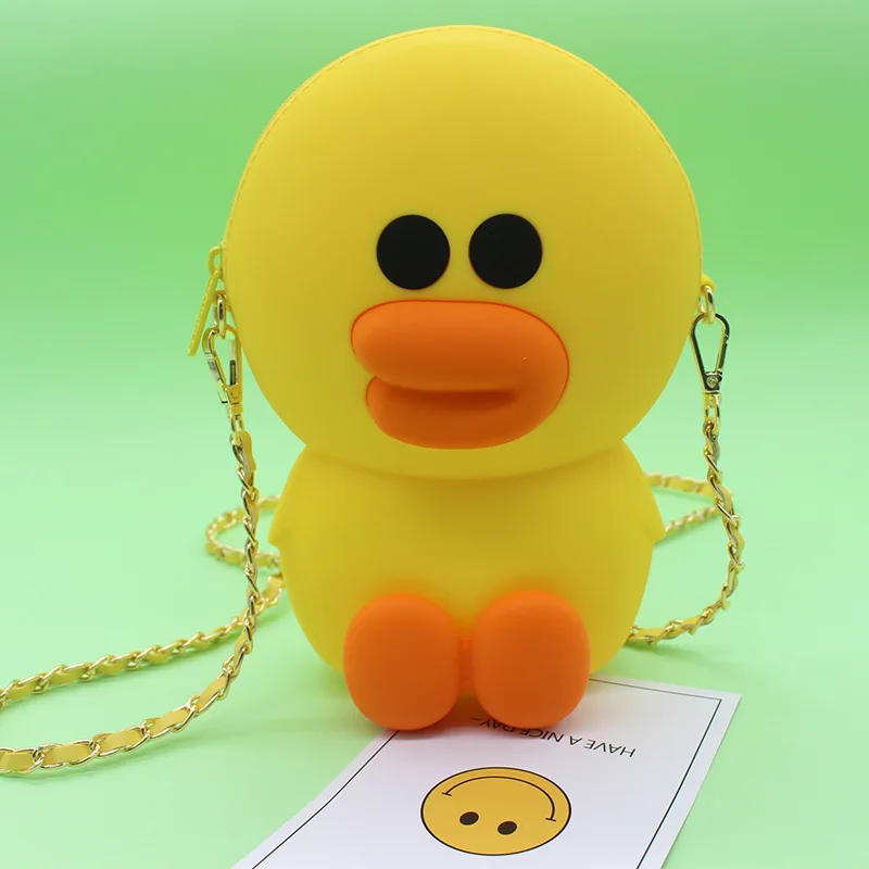 Креативный милый силиконовый пенал для карандашей DIY игрушки Kawaii канцелярские принадлежности мультфильм детский чехол для карандашей коричневый Медведь Кролик коала фигурка - Цвет: 17