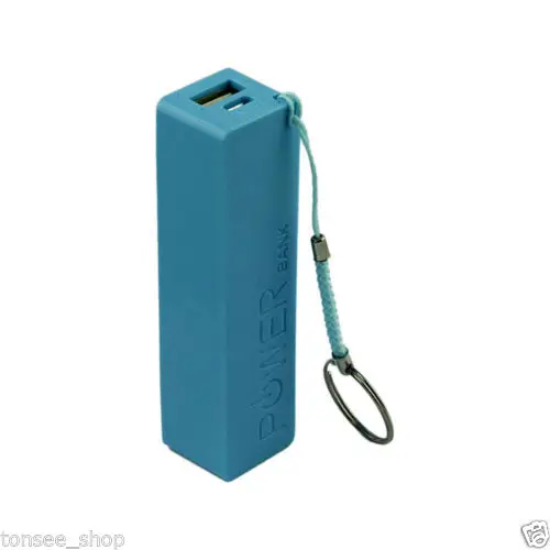 100pcs/lot New Portable Power Bank 18650 External Backup Battery Charger With Key Chain Factory Price Drop Shipping | Мобильные