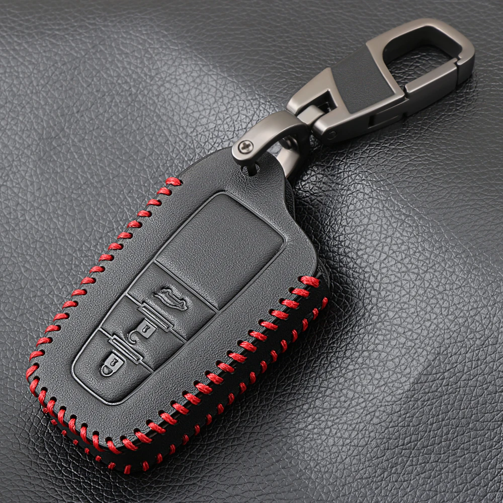 3 кнопки из натуральной кожи чехол для дистанционного ключа от машины защитная