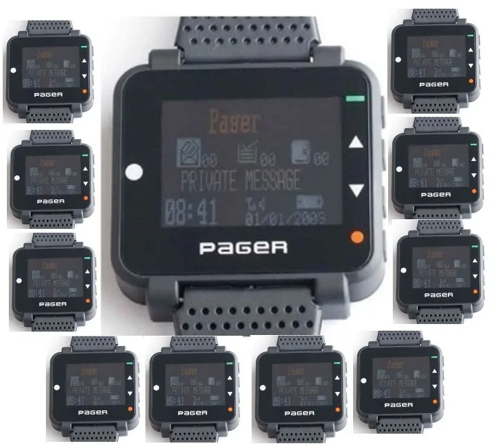 Бесплатная доставка! Пейджер Альфа высокого качества 10 шт. 09 Вт POCSAG многоязычный