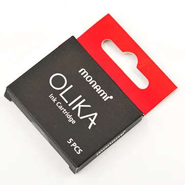 red ink Monami OLIKA перьевая ручка прозрачный держатель EF 0,38 мм тонкий наконечник из нержавеющей стали Kalem Stylo Plume Caligraphy ручка канцелярские принадлежности - Цвет: red ink